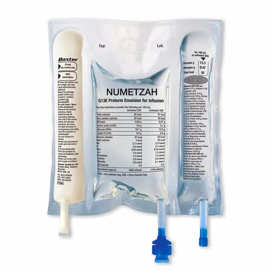 Numetzah_G13 de Baxter | Bolsa Tricámara para Bebés Prematuros | IGEA